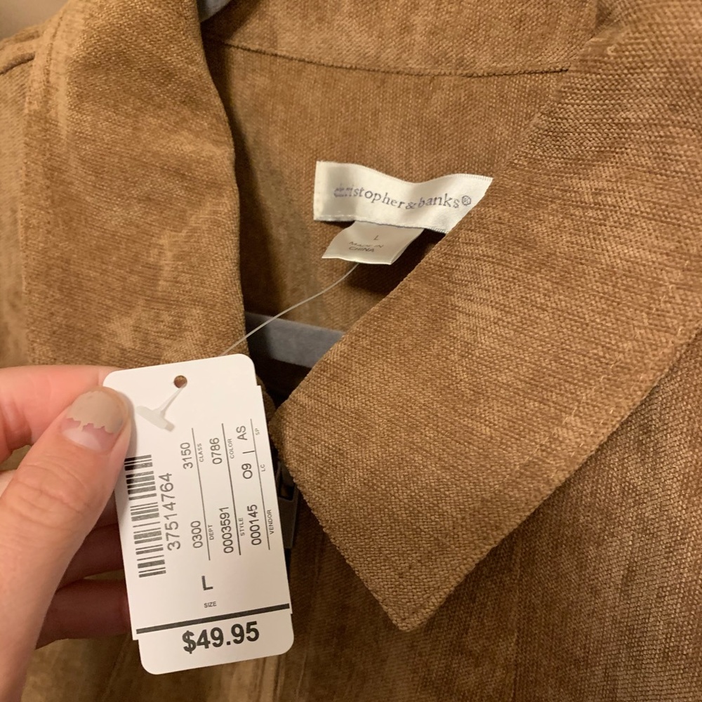 Christopher & Banks NWT zip up